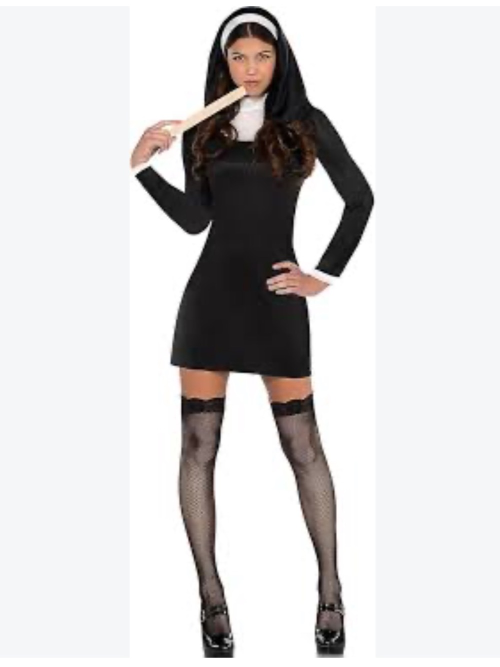 Blessed Nun Women's Costume dress in Black XL 14-16 NEW Halloween